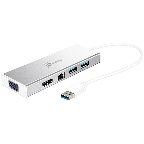 j5create(ジェイファイブ クリエイト) JUD380 USB 3.0 デュアルモニタ 5in1ミニドック