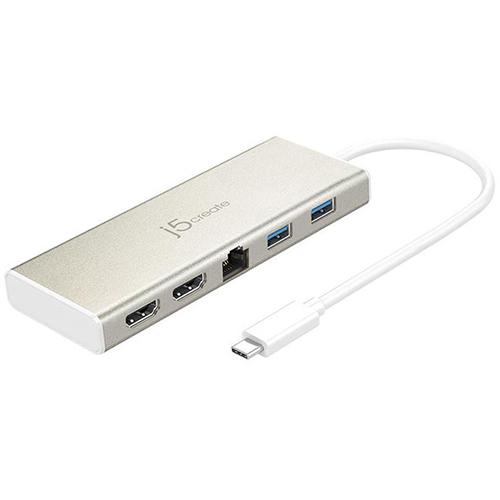 j5create(ジェイファイブ クリエイト) JCD381 シャンパンゴールド USB Type-C Dual HDMI ミニドック