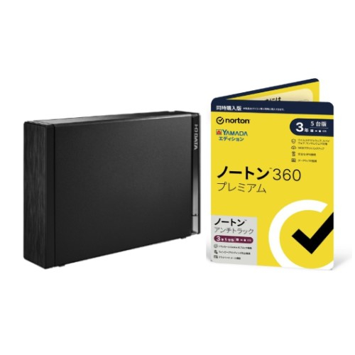 IODATA(アイ・オー・データ) HDD-AUT4 録画用ハードディスク 4TB + ノートン 360 プレミアム/アンチトラック 同時購入 3年5台版 ヤマダ専用セットの通販は