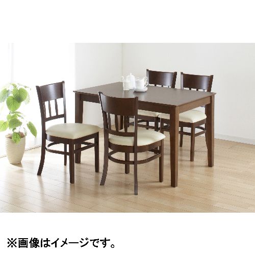 クロシオ 【完成品】4129 ダイニングチェアー2脚組マーチ ニューブラウン_3