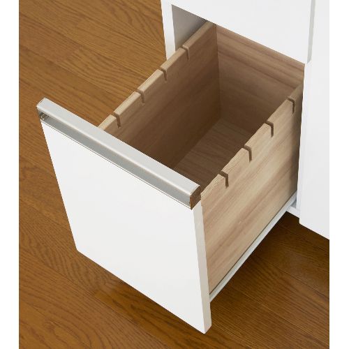 クロシオ 【一部組立】23713 ダイニングダストボックス4D ホワイト