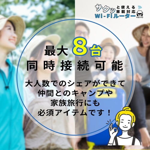 KEIYO(ケイヨー) AN-S117 SIM契約不要 車載対応Wi-Fiルーター サクッとWi-Fi 初回10GB付_7