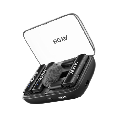 BOYA(ボーヤ) BOYA LINK(ブラック) コンパクト オールインワン ワイヤレスマイク USB Type-C、Lightningコネクタ対応_9