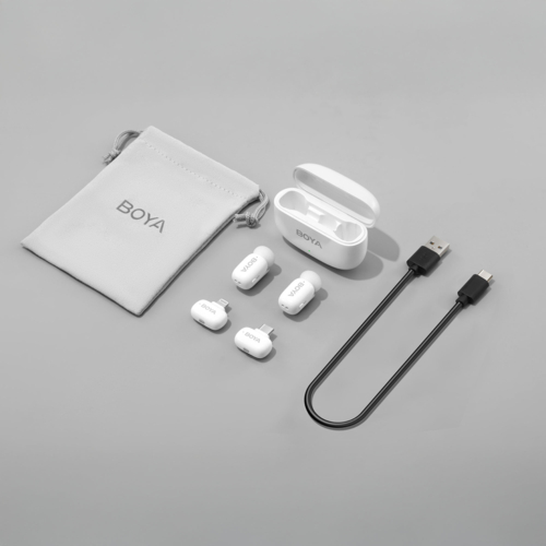 BOYA(ボーヤ) BOYA mini13(ホワイト) コンパクトワイヤレスマイク USB Type-C、Lightningコネクタ対応_1