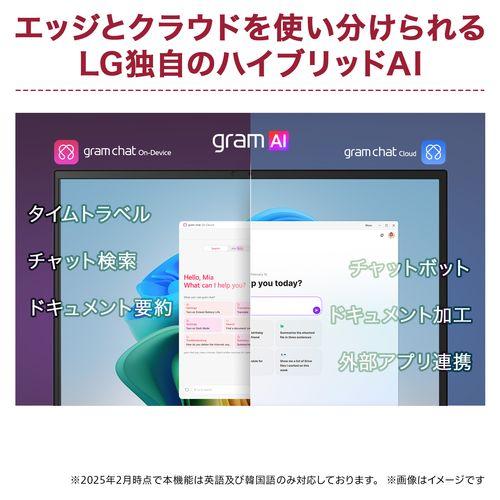 LGエレクトロニクス(LG) 17Z90TP-GD88J LG gram Pro 17 17型 Core Ultra 7/32GB/1TB オブシディアンブラック Windows 11 Home ノートパソコン_8