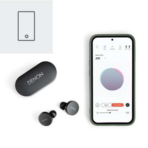 DENON(デノン) AH-C10PL ブラック DENON PerL パーソナライズ機能搭載 完全ワイヤレスイヤホン_10