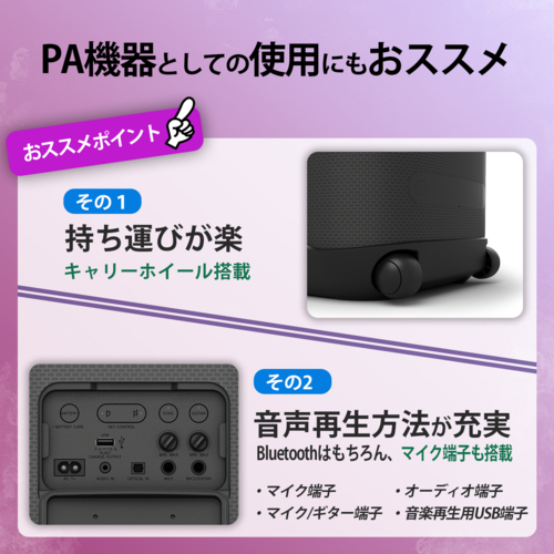 ソニー(SONY) SRS-XV800 ワイヤレスポータブルスピーカー_3