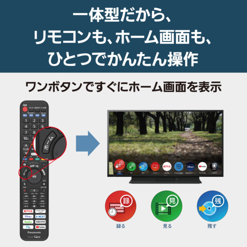 パナソニック(Panasonic) TH-43MR770 VIERA ビエラ 4Kブルーレイディスクレコーダー 一体型 液晶テレビ 43V型_2