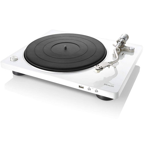 【長期保証付】DENON(デノン) DP-450USB-W ホワイト レコードプレーヤー