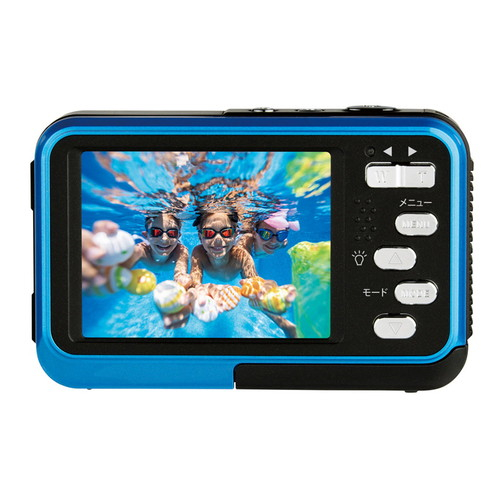 【長期保証付】ケンコー(Kenko) KC-WP06 前面モニター付 防水 デジタルカメラ IPX8/IP5X_1