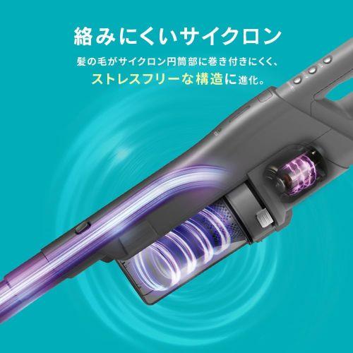 【長期保証付】アイリスオーヤマ(Iris Ohyama) SCD-210P-H グレー 充電式サイクロンスティッククリーナーSUUZE_3
