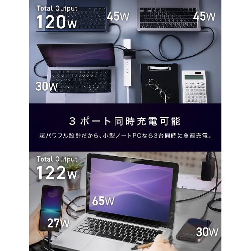CIO(シーアイオー) CIO-G140W3C-N2-BK ブラック NovaPort TRIO II 140W3C_2