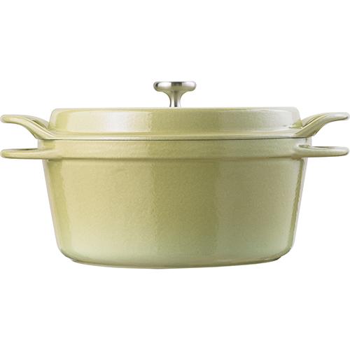 VERMICULAR 両手鍋 ラウンドオーブンポット 22cm グリーン VERMICULAR