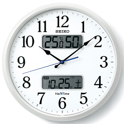 セイコー(SEIKO) ZS250W ネクスタイムシリーズ 電波掛け時計