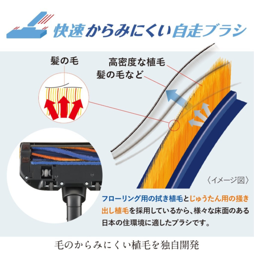 【長期保証付】三菱(MITSUBISHI) HC-JD2C-N マットグランゴールド iNSTICK ZUBAQ コードレススティッククリーナー_12