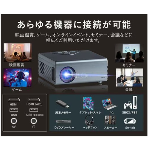 Wizz WPJ-500 スマートプロジェクター【公式通販】