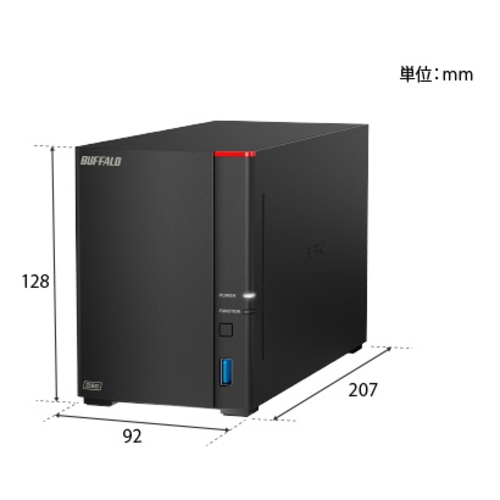バッファロー(BUFFALO) LS720D1602 2.5GbE DTCP-IP 対応 NAS 2ドライブ