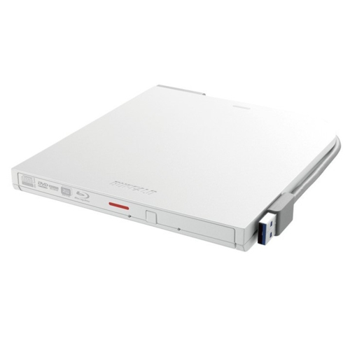 バッファロー(BUFFALO) BRXL-PT6U3-WHE ホワイト USB3.2 Gen1 対応 ポータブルBD 再生/書込ソフト添付