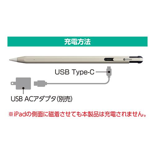 ミヨシ STP-A02-NV(ネイビー) iPad専用タッチペン 高感度タイプ タッチペン・スタイラス（スマホ・タブレット用）