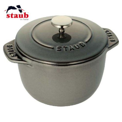 ストウブ(staub) ラ ココット デ ゴハン  Sサイズ 12cm 1合 グレー 生涯補償付　国内正規品