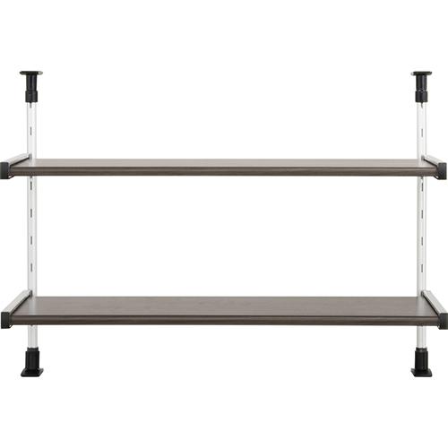 田窪工業所 MTP2-75 木目調 つっぱり棚 2段 幅75cm スチール製 モクメタル