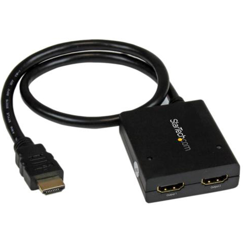 StarTech(スターテック) ST122HD4KU ブラック 2出力HDMI分配器 USBバスパワー対応