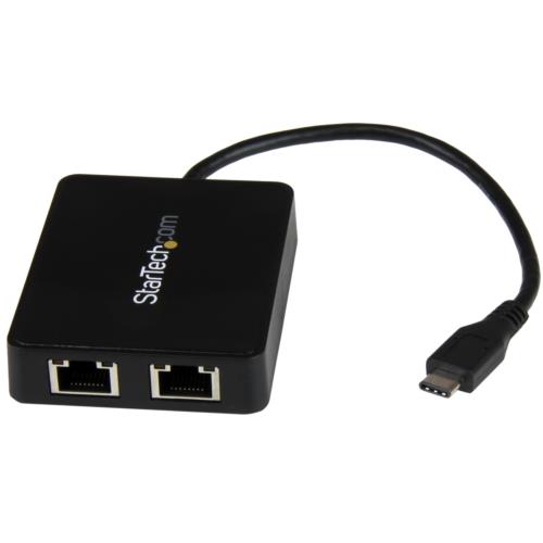 StarTech(スターテック) US1GC301AU2R 2ポートギガビット有線LAN変換アダプタ USB Type-C接続
