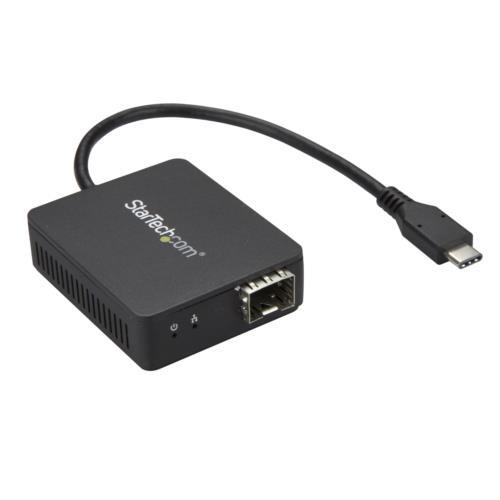 StarTech(スターテック) US1GC30SFP ブラック USB-C - 光ファイバー変換アダプタ オープンSFP