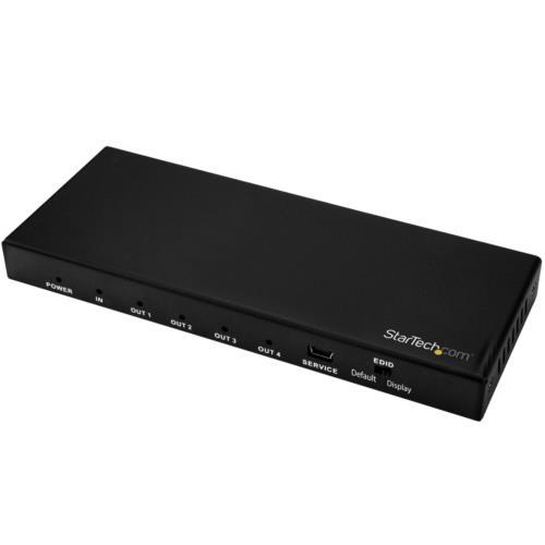 StarTech(スターテック) ST124HD202 ブラック HDMI分配器 4出力 4K/60Hz HDMIスプリッター