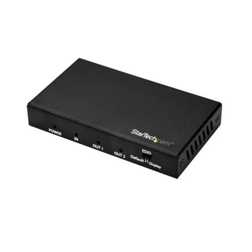 StarTech(スターテック) ST122HD202 ブラック HDMI分配器 2出力 4K/60Hz HDMIスプリッター