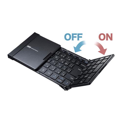 サンワサプライ SKB-BT35BK ブラック 無線Bluetooth折りたたみフルキーボード_15