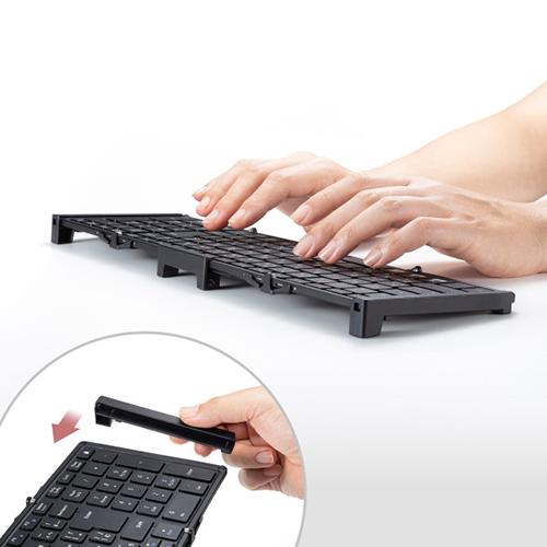 サンワサプライ SKB-BT35BK ブラック 無線Bluetooth折りたたみフルキーボード_16