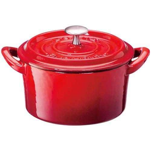 イシガキ産業 ボンボネール ココット IH対応 両手鍋 22cm 3631 レッド