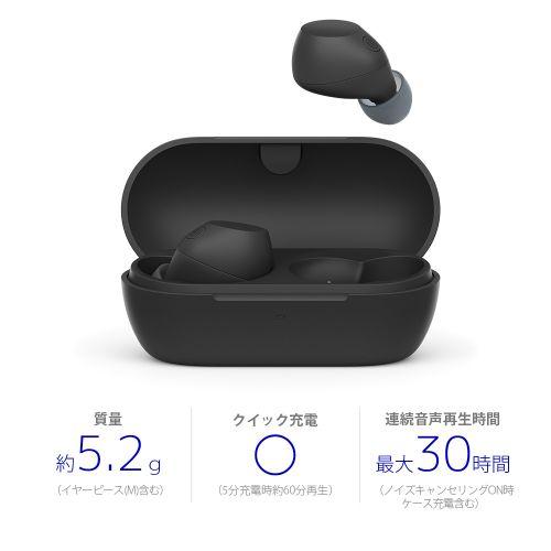 ソニー(SONY) WF-C710N-B ブラック 完全ワイヤレスイヤホン 【公式通販】