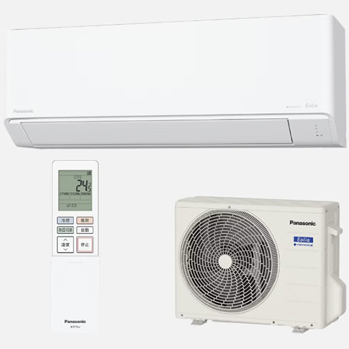 【長期保証付】エアコン 6畳用 標準工事費込み 2.2kW パナソニック エオリア CS-225DJ-W クリスタルホワイト 電源100V クーラー 冷房 暖房 [代引不可]