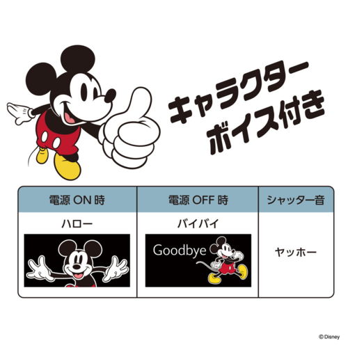 ケンコー(Kenko) DSC-PIENI M MM ミッキー ディズニー超小型トイデジタルカメラ 122万画素 キャラクターボイス付きクラシックカメラ風_5