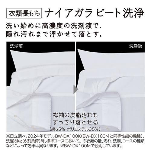 【標準設置料金込】【長期保証付】日立(HITACHI) BW-DV80M W ホワイト ビートウォッシュ 洗濯乾燥機 洗濯8Kg 乾燥4.5kg_2