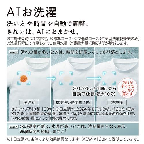 【標準設置料金込】【長期保証付】日立(HITACHI) BW-DV80M W ホワイト ビートウォッシュ 洗濯乾燥機 洗濯8Kg 乾燥4.5kg_7