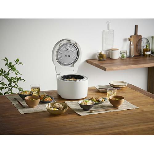【長期保証付】アイリスオーヤマ(Iris Ohyama) RC-ISA30-W ホワイト IHジャー炊飯器 3合_8