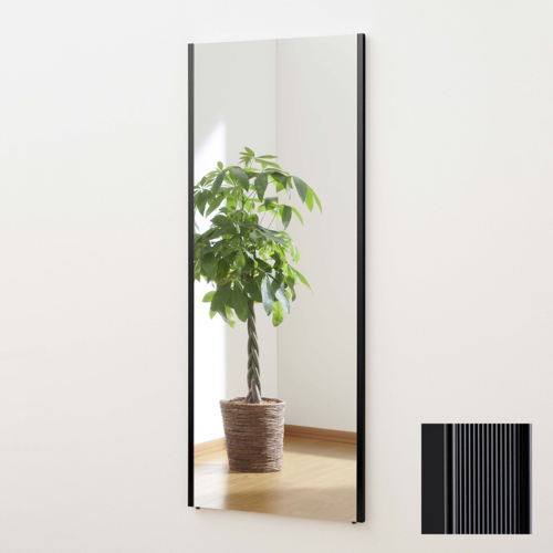 リフェクス 軽くて割れないミラー 鏡 ビック姿見 ブラック REFEX 【代引不可/北海道・沖縄・離島配送不可】 リフェクス 軽くて割れないミラー 鏡 ビック姿見 ブラック REFEX 【代