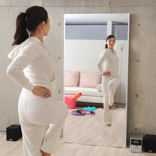 リフェクス 軽くて割れないミラー 鏡 特大姿見 シルバー REFEX 【代引不可/北海道・沖縄・離島配送不可】 リフェクス 軽くて割れないミラー 鏡 特大姿見 シルバー REFEX 【代引