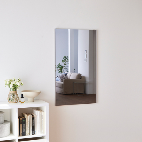 リフェクス 軽くて割れないミラー 鏡 リフェクス バリエ ダブル グレイッシュブラウン REFEX 【代引不可/北海道・沖縄・離島配送不可】