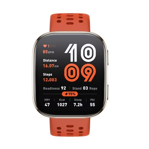 【長期保証付】アマズフィット(Amazfit) SP170074-C03 レッド Amazfit Bip6 スマートウォッチ