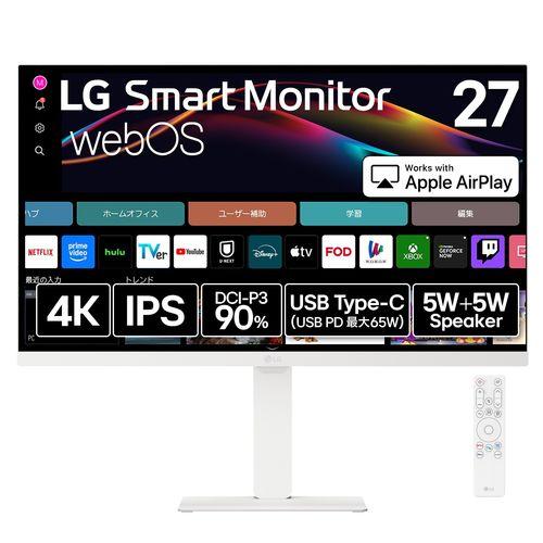 LGエレクトロニクス(LG) 27U730SA-W LG Smart Monitor 27型 4KwebOS搭載モニター
