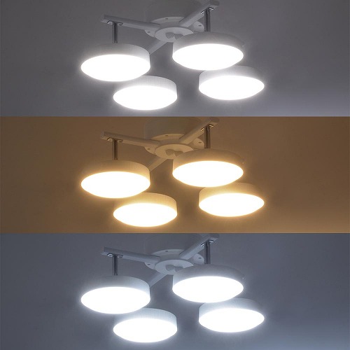【長期保証付】オーム電機(OHM) LT-YLP4RC-W LED4灯ペンダントライト ホワイトウッド 06-1649_1