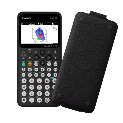 【長期保証付】CASIO(カシオ) fx-CG100-N ClassWiz CG グラフ関数電卓 カラー液晶 3Dグラフ ハードカバー付き 10桁_7