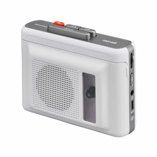 【長期保証付】マクセル(maxell) MXCP-P100SWH ホワイト スピーカー付きBluetooth対応ポータブルカセットプレーヤー