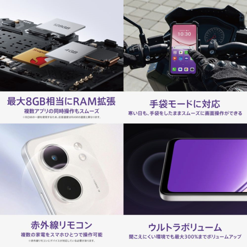 OPPO(オッポ) OPPO A5x 6.7型 4GB/128GB ブルー SIMフリーAndroid4Gスマートフォン CPH2725 BL_5