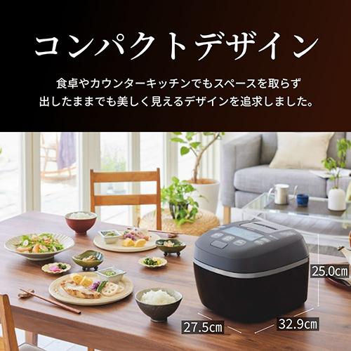 【長期保証付】タイガー魔法瓶(TIGER) 炊飯ジャー 炊飯器 炊きたて 圧力IHジャー炊飯器 1升 JRI-A180-KM マットブラック お手入れ点数2点 内ぶた食洗機対応_7