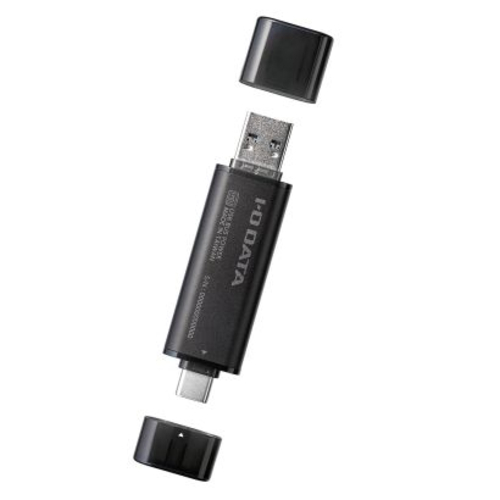 IODATA(アイ・オー・データ) SSPQ-USC2 USB 10Gbps（USB 3.2 Gen2）USB-A＆USB-C対応 スティックSSD 2TB キャップ付き